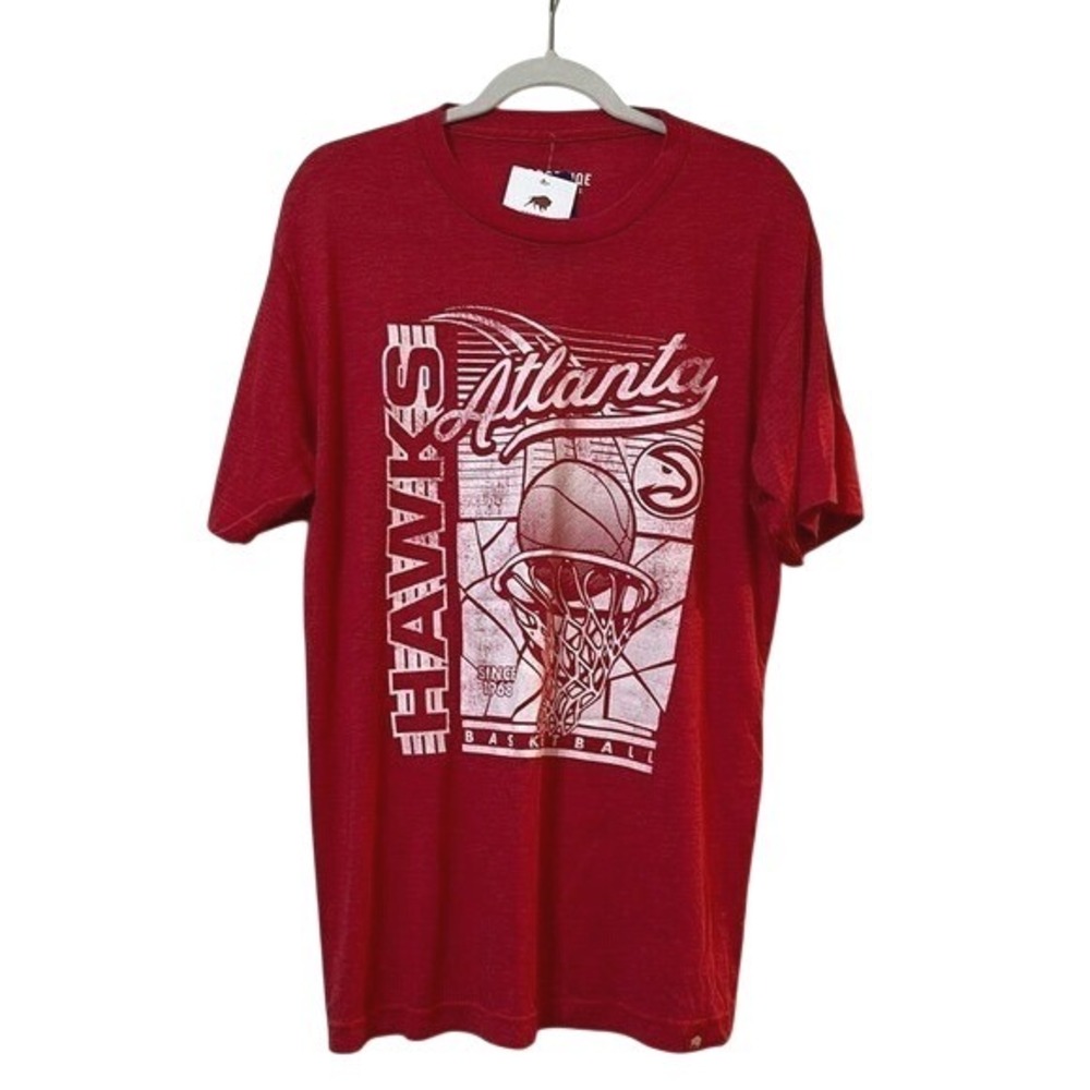 Atlanta‎ Hawks Basketball Graphic T Shirt Mens Large Red Nba
